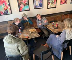 family enjoying a meal