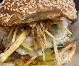 Special Frita Burger at RoadRunner. 